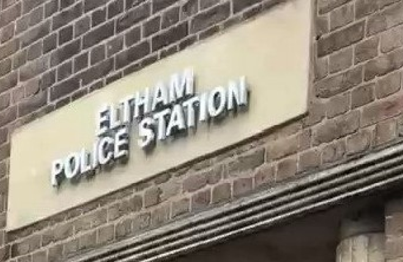 The entry to the now demolished Eltham Police Station