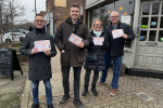 Charlie campaigning for a Chislehurst banking hub